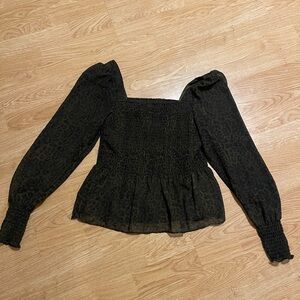 Elegant Leopard Print Women's Top